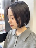 NUDE20代30代40代 切りっぱなしボブ ミニボブ 前下がりボブ