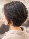 ショート マニッシュショート 無造作 アッシュ