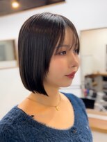 ファーストステップ 表参道(FIRST STEP)&nbsp;20代30代40代髪型切りっぱなしタッセルミニボブ