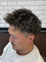 アラカワオム(homme)&nbsp;爽やかソフトツイスト＋ハイライト　20代／30代/40代/50代