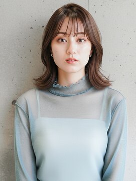 ニューヨークニューヨーク 樟葉店(NYNY) ゆるふわミディアム/ハッシュカット/ベージュ/韓国レイヤー