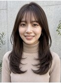 縮毛矯正/酸性ストレート/顔周り/前髪[新宿駅/新宿三丁目]