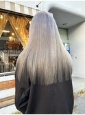 ケアブリーチトリプルカラーハイトーンデザインカラー岡山