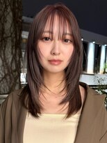 サンクプロジェクト(cinq PROJECT)&nbsp;抜け感ハッシュカット×ヘーゼルベージュ◎