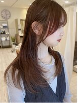 ヘアメイク シュシュ(Hair make chou chou)&nbsp;髪質改善/レイヤーカット/顔周り/伸ばしかけ/ベージュカラー
