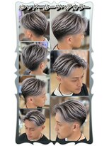 ヘアーファクトリー☆マハロ(Hair Factory☆MAHARO)&nbsp;ツーブロックセンターパート＆クロームグレーパールシルバー