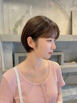 シゼン(SHIZEN)&nbsp;耳かけミニボブ×マロンブラウン
