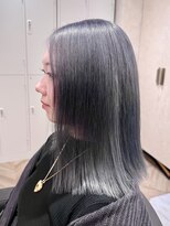 エイト ホワイト 札幌駅前店(EIGHT white)&nbsp;透明感グレー×切りっぱなしロング