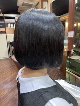ビール 西新店(BEER) 低刺激縮毛矯正×ワンレングスボブ
