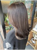 レイヤーミディ×ハイライトシアーベージュ