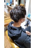 王道マッシュ×ツイストパーマ