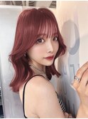 new open☆【juu./柳迫】girly pink×韓国風くびれhair