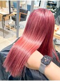 ケアブリーチ×ピンク×髪質改善トリートメント