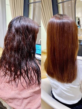 シェア 梅田 バイ ケーツー(SHARE 梅田 by k-two) 縮毛矯正/酸性矯正/美髪ストレート/30代/40代/50代/グレイヘア