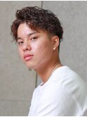 ツイスパ アップバング メンズショート