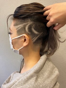 ビンゴ(BINGO) 907外国人風カラー刈り上げボブバリカンアートこなれヘアボブ