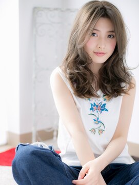 ドクターズ サロン ラブ(Dr's Salon LAB) センターパートくびふんわりカールロングg古河20代30代40代