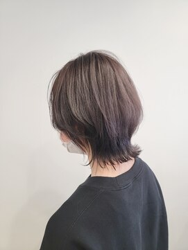 ツナグ(TSUNAGU) ☆外はねボブ×透明感ラベンダーアッシュ