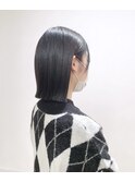 ボブ/黒髪/グレー/韓国ボブ/髪質改善[鹿児島中央駅]