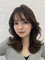 ディフィーノ 青山(DIFINO) 韓国レイヤー/シースルーバング/ダークブラウン