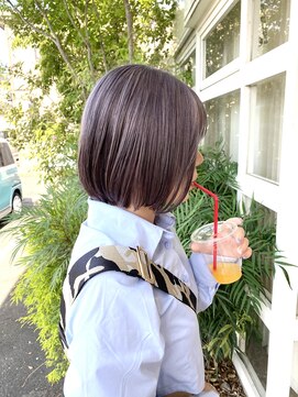 ライフイズ 磐田本店(Life is...) ラベンダーグレージュ×ボブ