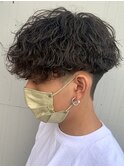 波巻きスパイラル波巻きマッシュ波巻きパーマ刈り上げマッシュ