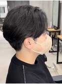 ハイトーンカラー/マッシュパーマ/アースカラー/men's/