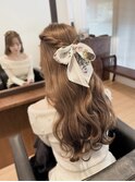 褒められるモテ髪ハーフアップアレンジ