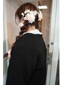 ツイン編みおろし