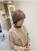 【白髪ぼかしカラー】大人ミルクティーベージュ