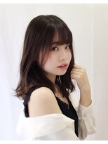 スローリー(slowly) 暗髪ゆるふわスタイル