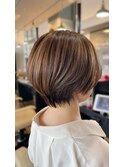 ハイライトショートボブ
