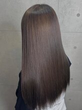 うるツヤストレート×暗髪ベージュ