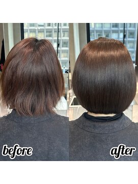 ルミス 銀座(Lumis) ストレートスタイル/艶髪/髪質改善/縮毛矯正/20代30代40代50代
