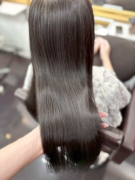 ミシェリー 新宿店(misherry) ネビージュ黒髪ボブルフうる艶ロングオリーブグレージュ