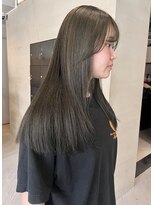 ヘアー アイス ルーチェ(HAIR ICI LUCE)&nbsp;ブリーチなしオリーブグレージュカラーカーキカラー/中西