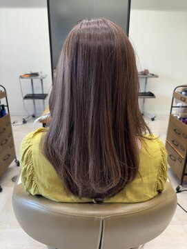 アローム(alom) くびれヘア/アプリコットオレンジ/ハイライトカラー/茅ヶ崎