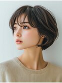 脱白髪染め【白髪ぼかしハイライト】大人ショート/30代40代50代