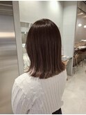 夏カラー透明感ブラウン/顔周りレイヤー/ブリーチなし