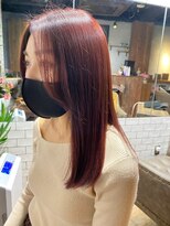 hyon myon/RISEbyREVO 綾瀬店【ヒョンミョン】&nbsp;ハッシュカット/デザインカラー/グレージュ[綾瀬駅/韓国ヘア]