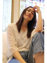 ランプヘアー(LAMP HAIR)&nbsp;大人ノーブル黒髪暗髪前髪なしナチュラルストレート☆