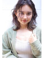 ソイ 下北沢(soi)&nbsp;ミディアムレイヤー/クセ風ウェーブ【soi下北沢】