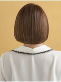 耳かけワンレンショートボブ
