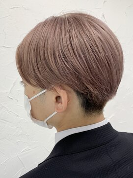 プライズ 表参道原宿店(prize) ピンクベージュダブルカラー刈上げセンターパートツーブロック