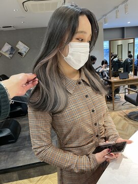 ロンド レア 天神大名店(Lond Le’a) ミルクティーベージュ/ダブルカラー/ケアブリーチ/くびれヘア