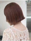 ピンクベージュ_チェリーブラウンフェミニンロング_ba404381