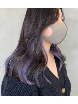 レア 渋谷(Le'a) インナーカラー ラベンダー