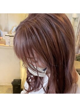 髪質改善と縮毛矯正の専門店 サンティエ(scintiller) ピンクベージュ