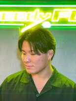 グリーディーフォックス 三軒茶屋(GreedyFOX)&nbsp;波巻き/マッシュパーマ/ウルフ/ハイライト<理容室>三軒茶屋