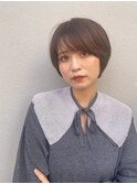 耳掛けショートボブ